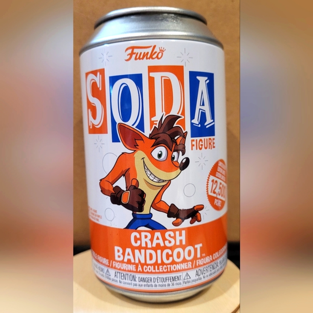 Funko Soda Crash Bandicoot Figure Sealed Can Limited Edition
